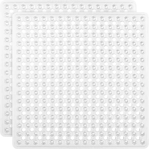 Miniatura 46 de GORILLA GRIP Alfombrilla para bañera patentada, lavable a máquina, con ventosas y orificios de drenaje para mantener las bañeras limpias, suave