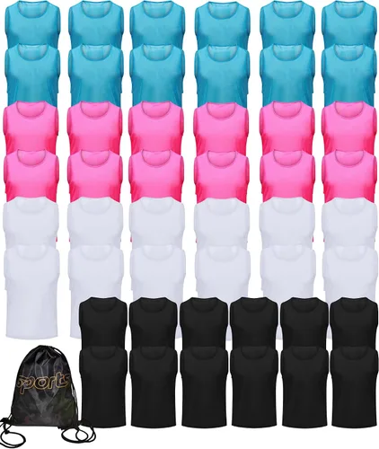 Miniatura 12 de 12/24/48PCS Pinnies Youth Team Pennies para Deportes Niños y Chalecos Scrimmage para Fútbol Baloncesto Jersey Practice