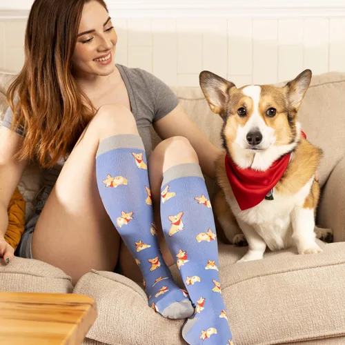 Miniatura 2 de LEVSOX Calcetines de compresión para mujeres y hombres, 20-30 mmHg, lo mejor para enfermeras, viajes, embarazo