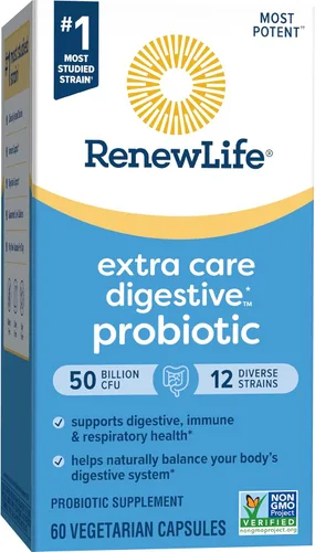 Miniatura 8 de Renew Life - Última flora probiótica cuidado extra - 50 mil millones - suplemento diario de salud digestiva e inmunológica - 30 cápsulas vegetales