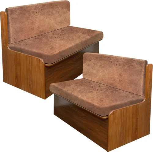Miniatura 86 de Fundas de cojín tipo cuero para sofá, juego de fundas protectoras de muebles para sillón seccional, sofá biplaza de tela de elastano elástica