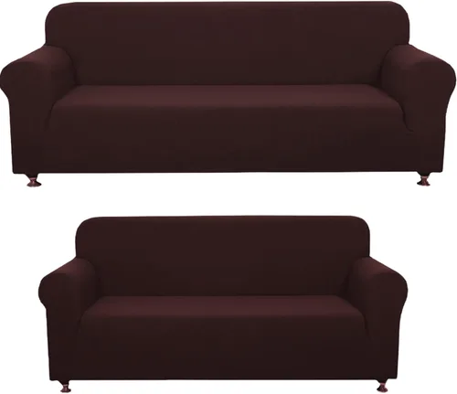 Miniatura 22 de Sapphire Home - Juego de 2 fundas para sofá, sofá de 2 plazas, ajuste elástico, sin arrugas, funda protectora para muebles para 3/2 cojines