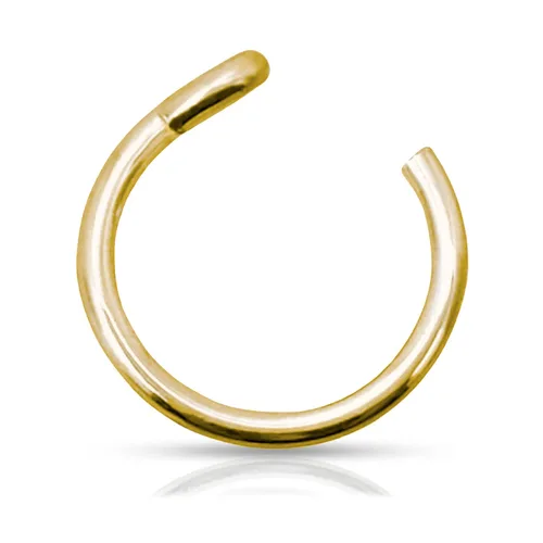Miniatura 15 de 925 Sterling Silver Fake Clip on Nose Ring, 20g Tiny Faux Non Piercing Huggie Hoop