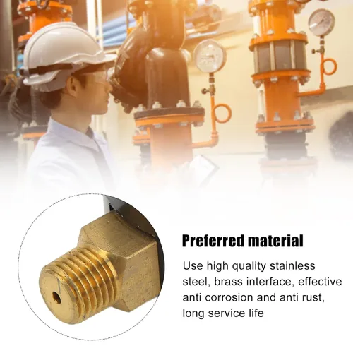 Miniatura 4 de Tissting Medidor de presión 1/4 pulgada NPT Rosca 0-200psi 0.0-30.9 lbs/cm² 1.969 in Diámetro Esfera Circular Top Mount Manómetro para Agua Aire