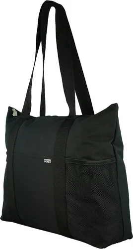 Miniatura 2 de Bolso bandolera con múltiples bolsillos y cierre de cremallera, Negro, L