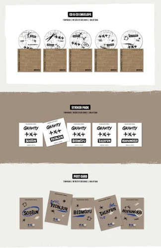Miniatura 3 de Tomorrow X Together TXT - El nombre Capítulo: Caída libre [Gravity Ver.] Álbum (5 ver. Conjunto)