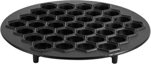Alvinlite Fabricante ruso de ravioles, Molde de bolas de masa hervida de 37 agujeros, Fabricante de metal Pelmeni de aluminio, Máquina para hacer