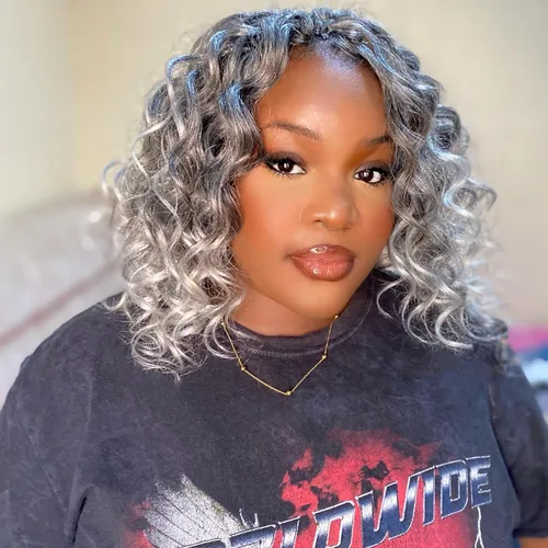 Miniatura 20 de Pelo de onda marina con trenzas de ganchillo, 6 pulgadas, 8 paquetes, trenzas rizadas suaves y profundas, extensiones de pelo sintético ondulado