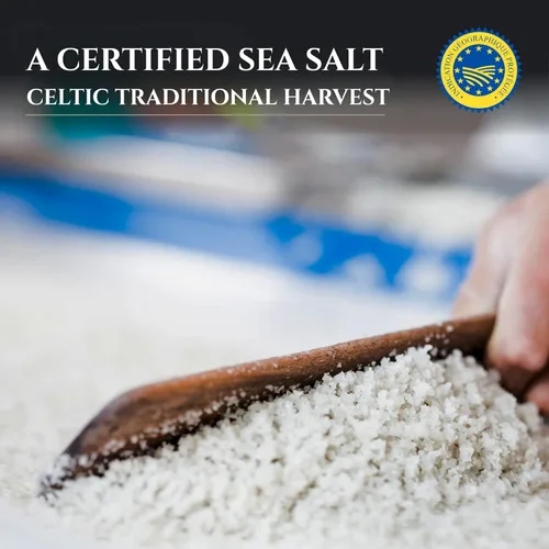Miniatura 6 de Le Saliculteur - Sal marina gris francesa, método celta tradicional, sal mineral gruesa sin refinar de 16 onzas, certificado PGI, tarro de vidrio