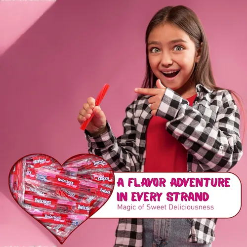 Miniatura 4 de Twizzlers Pull 'n' Peel - Paquete a granel de cereza, 1 libra (aproximadamente 35 piezas) - Divertido y delicioso caramelo de regaliz con sabor a