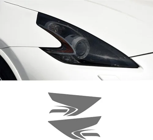 Película protectora para faros delanteros de coche para Nissan 370Z Nismo 2009+, adhesivo de TPU negro transparente, ennegrecido