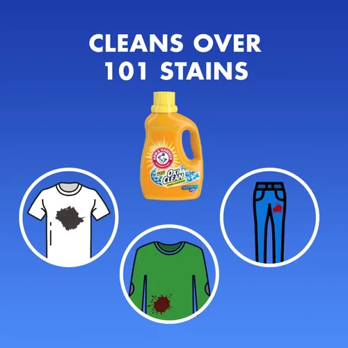 Miniatura 6 de Arm & Hammer Detergente líquido para ropa Plus OxiClean, aroma fresco, 70 cargas