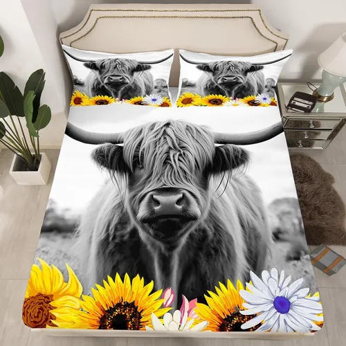Miniatura 22 de Erosebridal Phoenix - Juego de sábanas de tamaño matrimonial, juego de sábanas bajeras de Phoenix con estampado de pájaro mágico para niños, Color 14