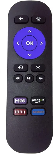 Remoto de repuesto para Roku Modelos Roku 1 (Lt, Hd) Roku 2 (Xd, Xs) Roku 3. No funciona con Roku Stick o Roku TV