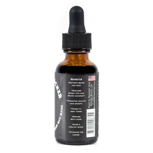 Miniatura 2 de Badass Beard Care Aceite para Barba para Hombres - Aroma The Bushwhacker 1 oz - Ingredientes Completamente Naturales Mantienen la Barba y el Bigote