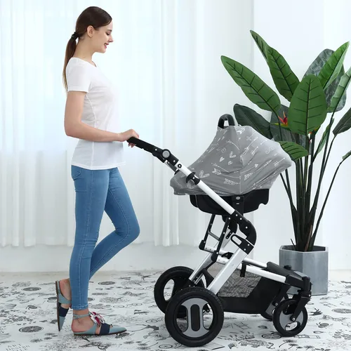 Miniatura 5 de Fundas de asiento de coche para bebé, cubierta de toldo para asiento de automóvil, funda multiusos para lactancia materna, fundas transpirables