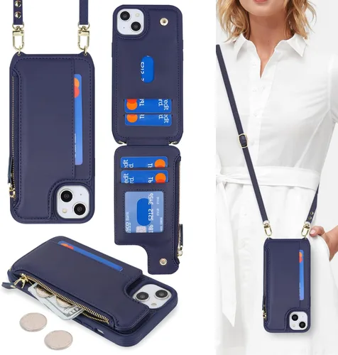 Miniatura 14 de Cavor para iPhone 13 Funda con Tarjetero iPhone 13 Funda Tipo Cartera, para iPhone 13 Funda para Hombres Mujeres, Fundas para iPhone 13 Funda