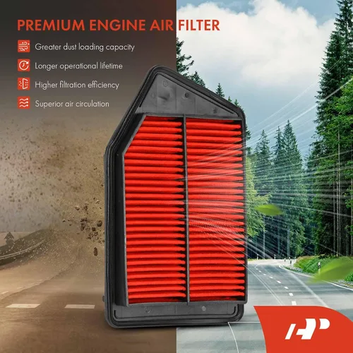 Miniatura 3 de A-Premium Filtro de aire de motor previamente engrasado de alto rendimiento compatible con Acura TLX 2015-2020 y Honda Accord 2013-2017, 2.4L