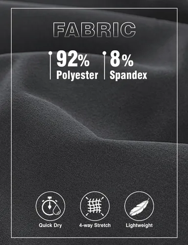 Miniatura 5 de TBMPOY Pantalones cortos de senderismo para hombre de 7 pulgadas, de secado rápido, atléticos, gimnasio, deportes al aire libre, entrenamiento