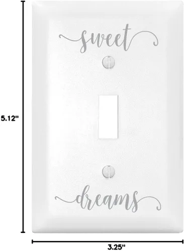Miniatura 2 de DEXSA Sweet Dreams Let Your Light Shine - Cubierta para interruptor de luz individual Fabricado en los Estados Unidos