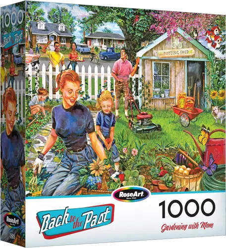 Miniatura 7 de RoseArt - Back to the Past - Backyard BBQ - Rompecabezas de 1000 piezas para adultos