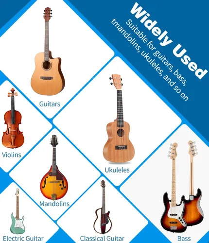 Miniatura 7 de DkOvn Paquete de 1/2/4 soportes para guitarra, soporte de guitarra plegable con marco en A con goma antideslizante y brazos de espuma, para guitarra