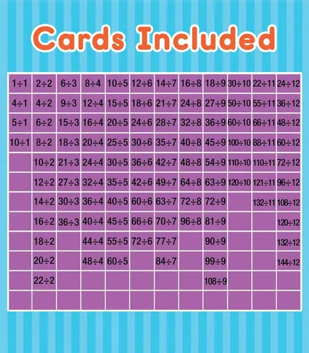 Miniatura 8 de Carson Dellosa Education Tarjetas flash de división, fracciones y multiplicación, 3 juegos de tarjetas didácticas, juegos de matemáticas para niños