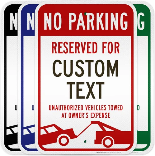 Miniatura 16 de My Sign Center - Letrero personalizado de no estacionamiento, letrero de estacionamiento reservado personalizado para negocios, 10 x 14 pulgadas