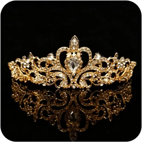Miniatura 8 de COCIDE Diadema de cristal con coronas de tiara, corona de diamantes de imitación de princesa con peines, diademas de novia, boda, graduación, fiesta