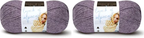 Miniatura 12 de Lion Brand Yarn (1 madeja) Hilo Touch of Alpaca, Carmesí