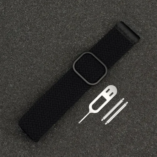 Miniatura 2 de Abanen Correa de reloj elástica Solo Loop de 0.876 pulgadas para Garmin Instinct 2 Solar/Instinct 3 de 1.772 pulgadas, correa trenzada ajustable