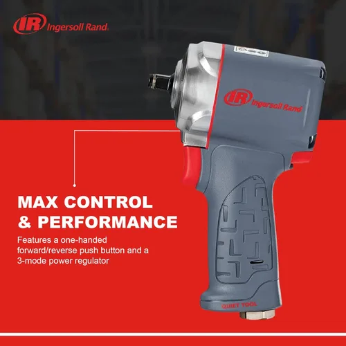 Miniatura 3 de Ingersoll Rand 36QMAX - Llave de impacto neumático de 1/2 pulgada, tecnología silenciosa, salida de par de torsión de hasta 640 libras-pie
