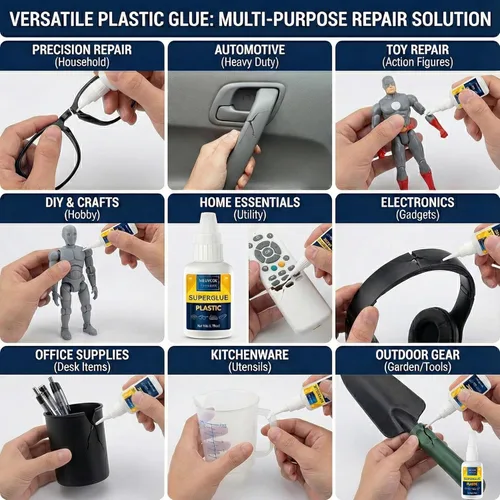 Miniatura 3 de Pegamento de plástico de 3.53 oz para modelo, reparación de impresión 3D, Legos y miniaturas, adhesivo de plástico resistente de ajuste rápido