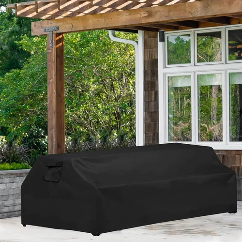 Miniatura 2 de WOMACO Funda de mesa de picnic impermeable, resistente de 96 pulgadas para patio al aire libre, cubierta de mesa y banco para invierno, resistente