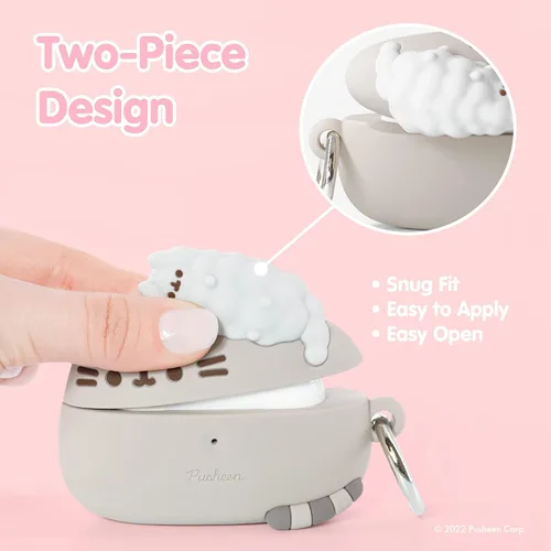 Miniatura 7 de Pusheen - Funda compatible con AirPods Pro [Pusheen & Stormy] + dije de teléfono Pusheen [15 aniversario]