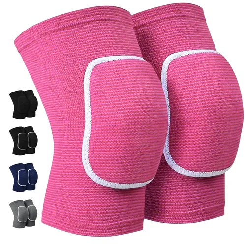 Miniatura 8 de Rodilleras de voleibol para bailarines, suaves y transpirables para hombres, mujeres y niños, rodilleras protectoras para voleibol, fútbol, baile