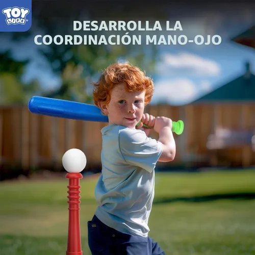 Miniatura 3 de TOY Life Juego de Tball para Niños de 3-5 y 5-8 Tball para Niños de 5-8 Bat de Tee para Niños Pequeños Set de Bate de Béisbol para Niños de 3-5