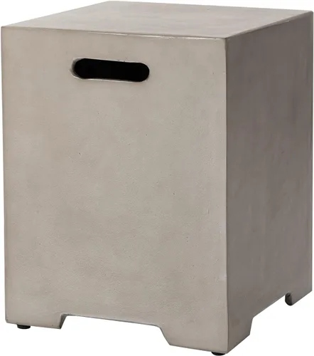 Miniatura 16 de COSIEST Mesa de tanque de propano para exteriores con diseño de grano de madera, mesa de tanque oculta exterior de 16 pulgadas, oculta el tanque