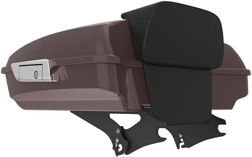 Miniatura 243 de King Tour Pack para Harley Alpine Green, cierre de paquete turístico, portaequipajes superior, soporte de montaje negro, placa de metal para Harley