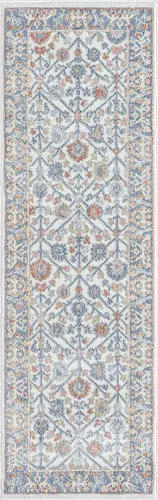 Miniatura 2 de Fashionwu Alfombra de baño con diseño floral para pasillo, alfombra moderna envejecida para sala de estar, alfombra turca, alfombra estética