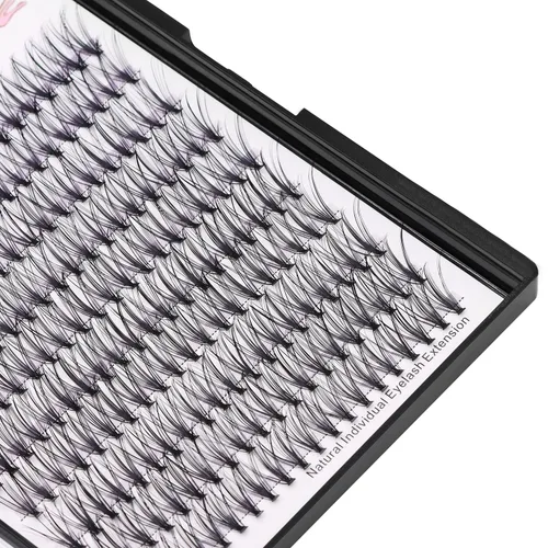 Miniatura 7 de Pestañas postizas individuales de 0.07 a 0.86 pulgadas a elegir 20D/40D/60D/80D/100D, grosor de 0.003 in, rizo D, extensiones de pestañas de ojos 3D