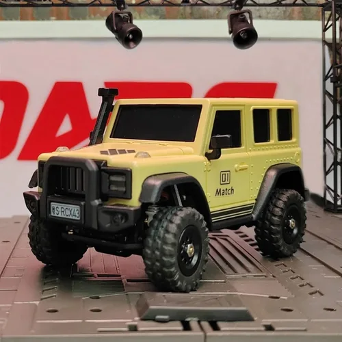 Miniatura 3 de LDARC 1:43 Escala Mini RC Crawler RTR RC Camión de Roca 4x4 2.4GHZ Grado de Pasatiempo Control Remoto Modelo de Vehículo RC Buggy, Viene con una