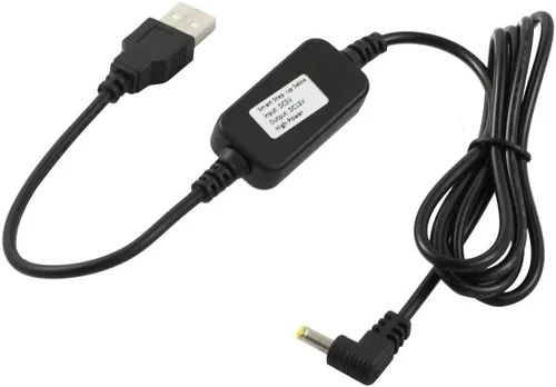 Miniatura 5 de Cable de alimentación USB de 5 V a CC de 12 V, compatible con Amazon Echo Spot y Echo Dot de 3ª generación, convertidor elevador de voltaje, Negro