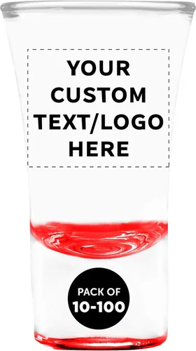 Miniatura 10 de Lord Shooter - Vasos de chupito grabados personalizados de 1.75 onzas, paquete de 10/50/100, texto personalizado, logotipo, fiesta de cumpleaños