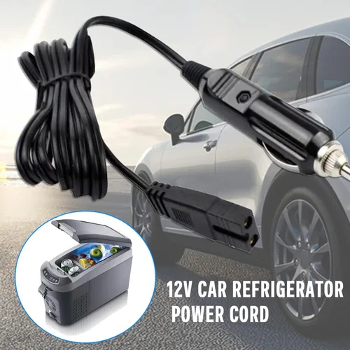 Miniatura 5 de Cable de extensión de encendedor de cigarrillos de 12 V CC, cable de alimentación para refrigerador de automóvil, cable de repuesto para caja