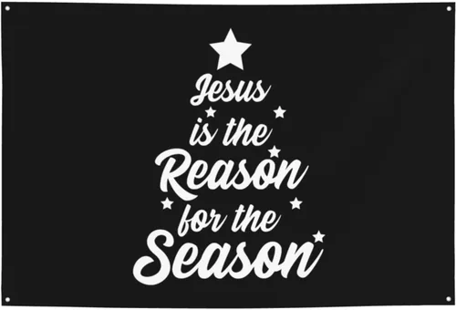 Miniatura 11 de Cartel de Jesús es la razón de la temporada navideña de 47 x 71 pulgadas, pancarta de fondo para decoración de bienvenida para bodas, fiestas y patio