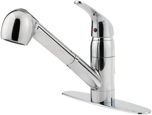 Miniatura 7 de Grifo de cocina de Pfister con un mango extraíble de 1 o 3 orificios, sin plomo, serie Pfirst, G133-10SS Acero inoxidable