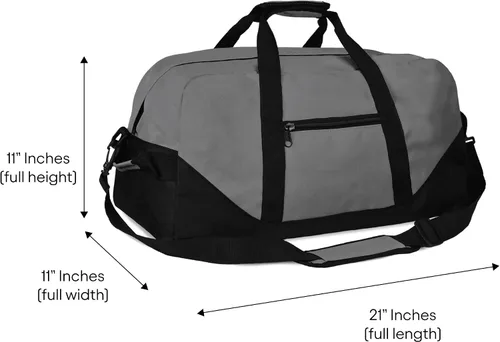 Miniatura 7 de Bolsa de lona grande de 21" con correa ajustable