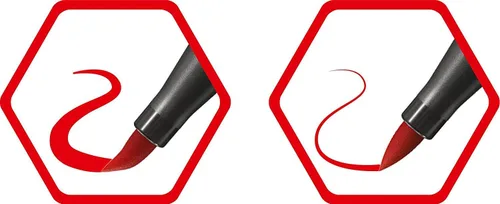 Miniatura 7 de STABILO - Bolígrafo 68 - Bolígrafo de punta de fibra premium con punta de pincel - Paquete de 10 - Colores surtidos
