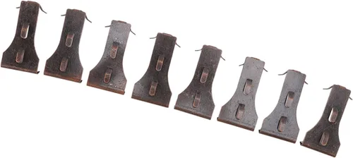 Miniatura 5 de Hyuduo 8 ganchos de ladrillo para ladrillos compatibles con LEGO, perchas de acero resistentes para ladrillos de construcción, se adaptan a